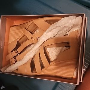 Tan ( brown sugar) wedge sandal
